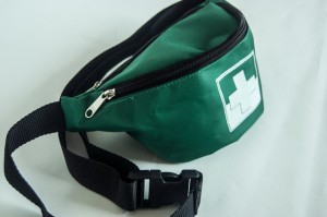 Pouch Bag With Waist Strap - Green Empty